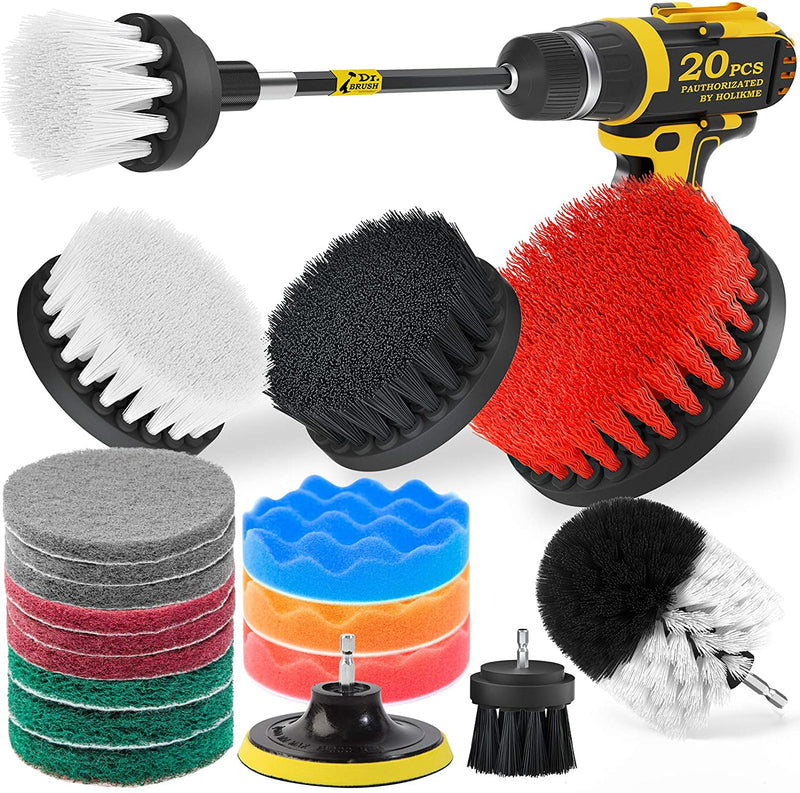 20-Pack: Holikme Drill Brush Attachments Set