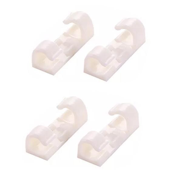 20-Pack: Self-adhesive Wire Organizer Line Cable Clip Everything Else White - DailySale