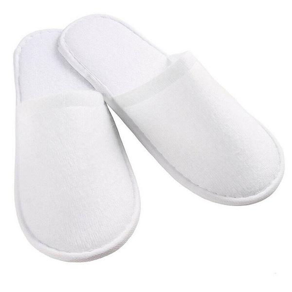 20-Pairs: Spa Hotel Guest Soft Slippers Closed Toe Disposable Travel Slipper Bags & Travel - DailySale