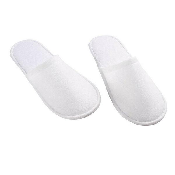 20-Pairs: Spa Hotel Guest Soft Slippers Closed Toe Disposable Travel Slipper Bags & Travel - DailySale