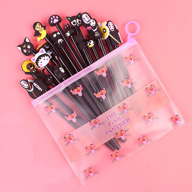 20-Piece: Cute Gel Cartoon Pen Set Art & Craft Supplies Black - DailySale