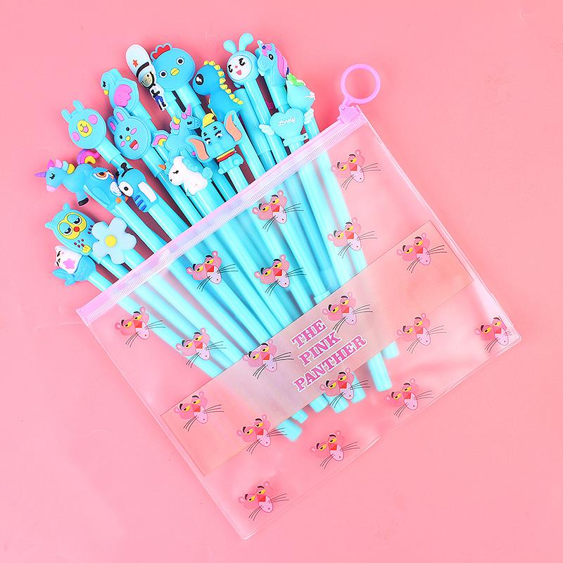 20-Piece: Cute Gel Cartoon Pen Set Art & Craft Supplies Blue - DailySale