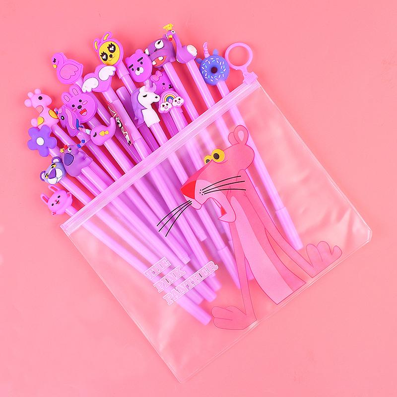 20-Piece: Cute Gel Cartoon Pen Set Art & Craft Supplies Purple - DailySale