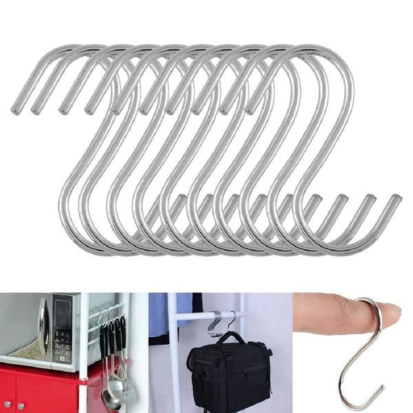 20-Piece: Household Holder Kitchen Stainless Steel S Shaped Hooks Kitchen & Dining - DailySale