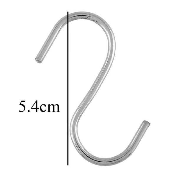 20-Piece: Household Holder Kitchen Stainless Steel S Shaped Hooks Kitchen & Dining - DailySale
