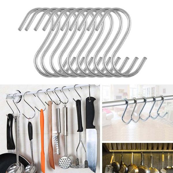 20-Piece: Household Holder Kitchen Stainless Steel S Shaped Hooks Kitchen & Dining - DailySale