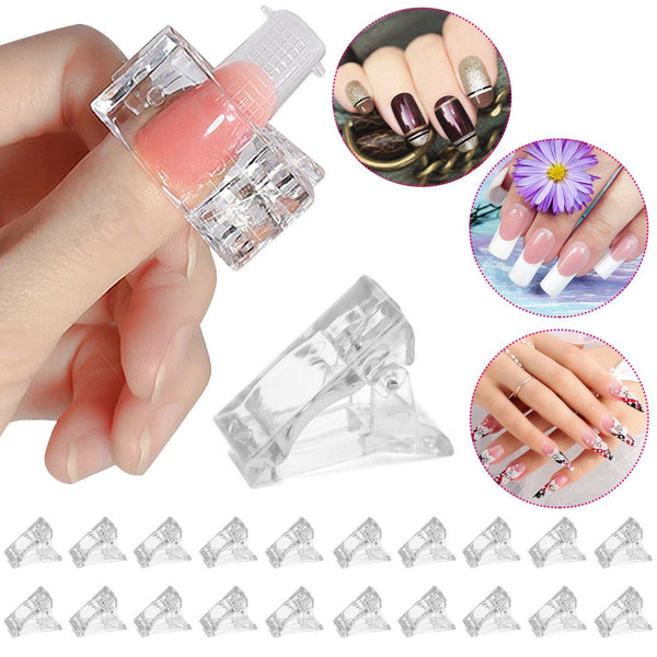 12 Pieces Polygel Nail Clip Nail Clips for Polygel Nail Extension