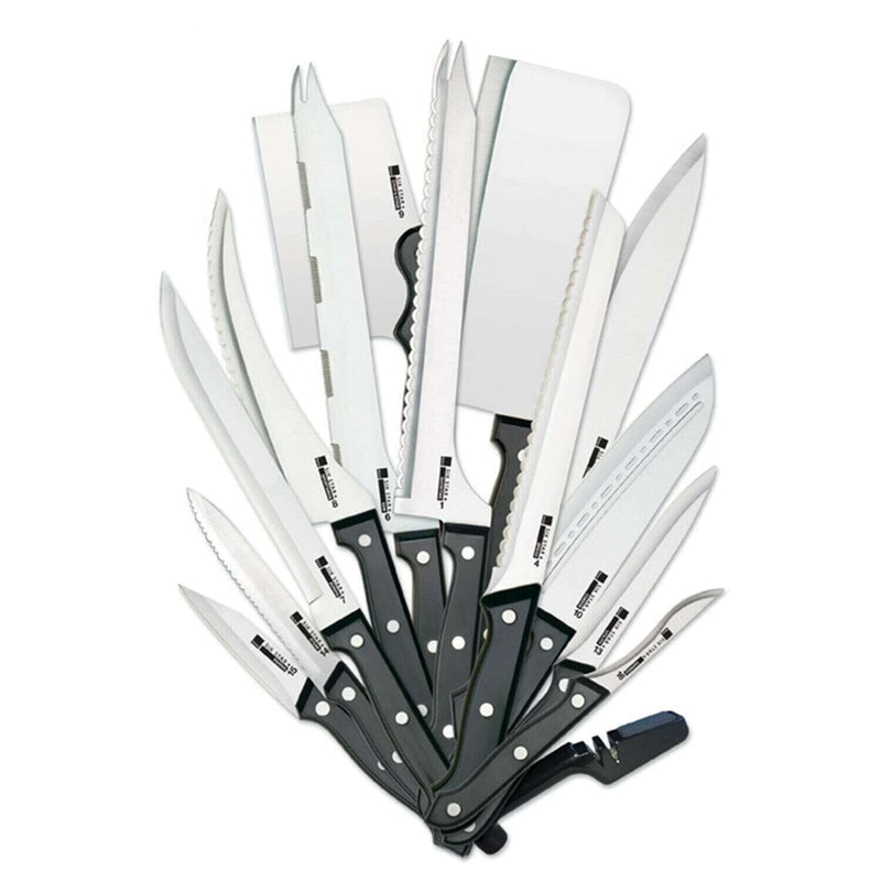 20-Piece: Ronco Full-Tang Handle Professional Kitchen Knife Set Kitchen Tools & Gadgets - DailySale