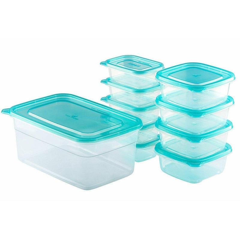 20-Piece Set: Chef's Star BPA-Free Reusable Microwavable Meal Prep Containers Kitchen Essentials - DailySale