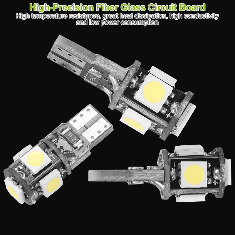 20-Piece: T10 SMD5050 LED Light Bulbs Automotive - DailySale