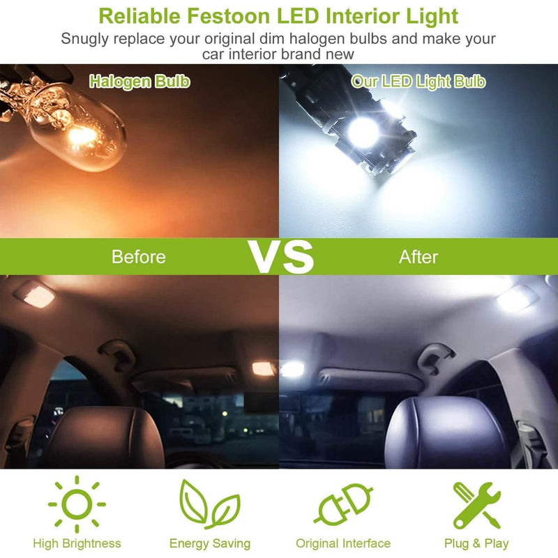 20-Piece: T10 SMD5050 LED Light Bulbs Automotive - DailySale