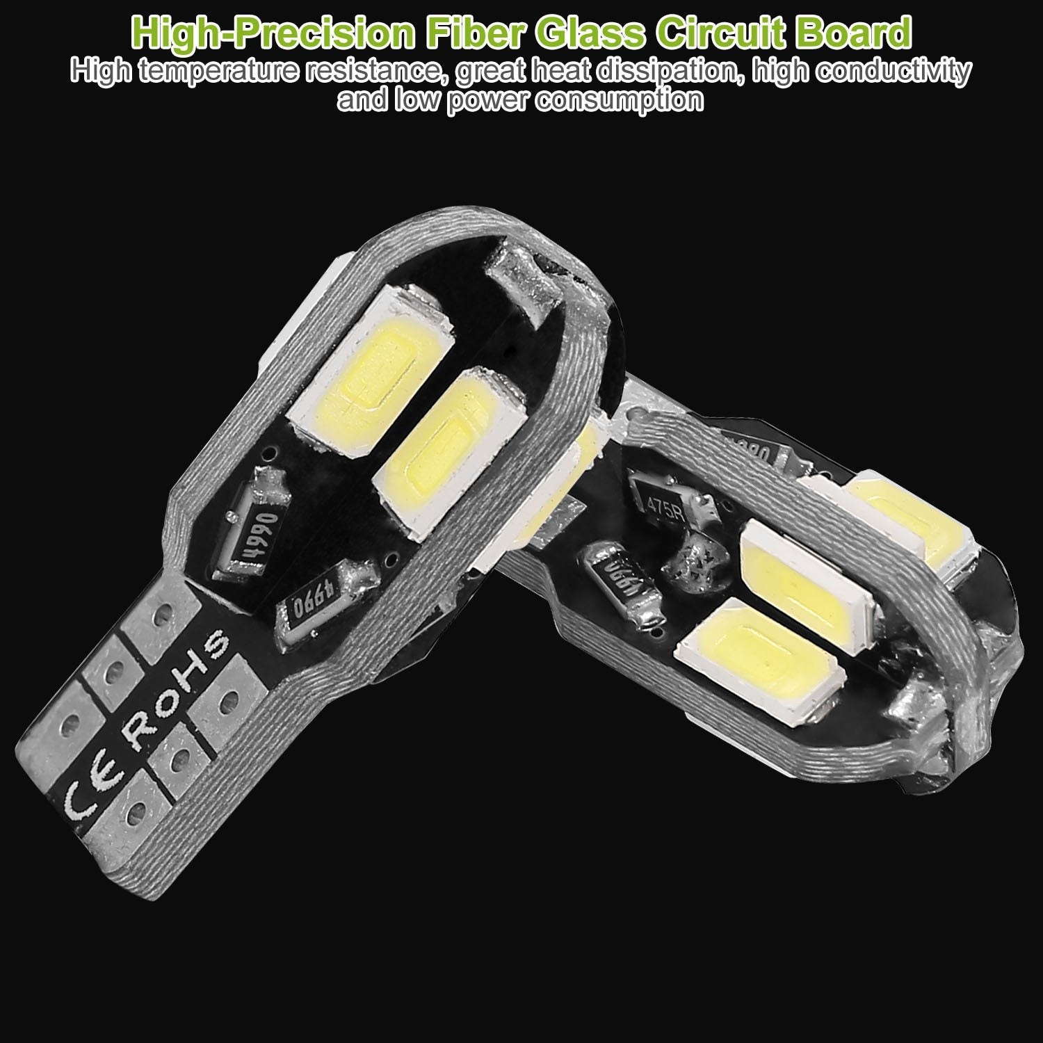 20-Piece: T10 SMD5730 LED Light Bulbs Automotive - DailySale