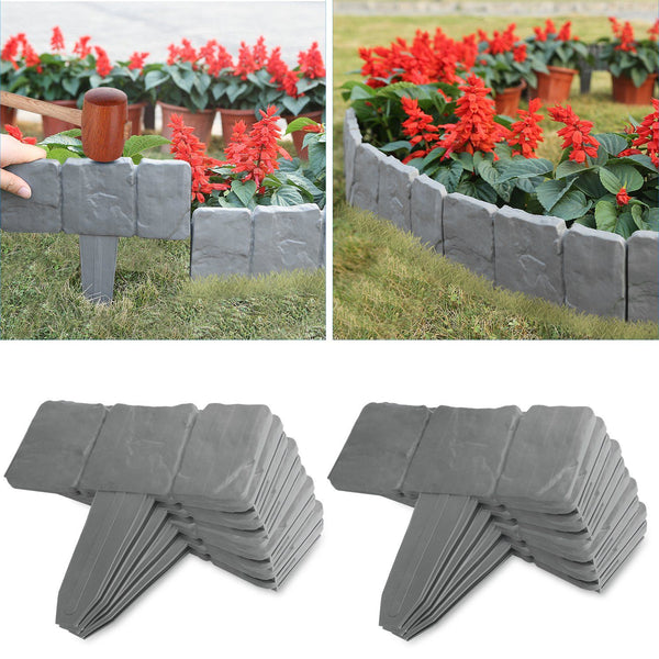 20-Pieces: Plastic Cobbled Stone Effect Garden & Patio - DailySale