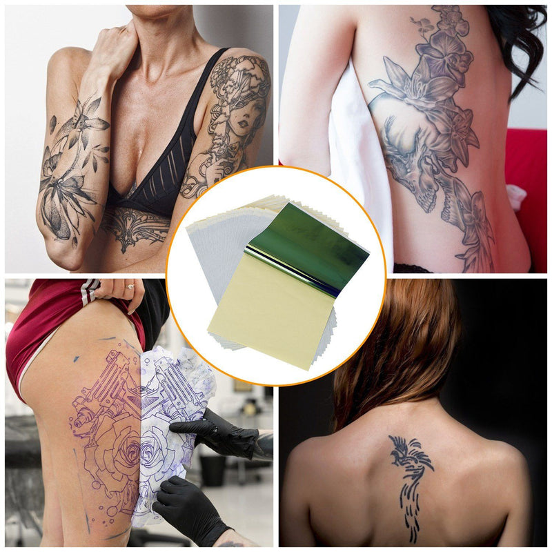 12pcs Tattoo Transfer Paper, Tattoo Stencil Paper For Tattooing, Unique  Tattoo Tracing Paper Suitable For Freehand Drawing And Thermal Copying, A4  Size