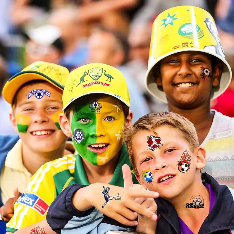 20 Sheet 2022 Football World Cup Football Sports Face Sticker Sports & Outdoors - DailySale