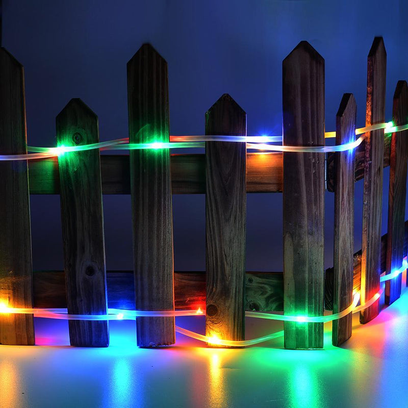 200 Led Multi-Color Waterproof Solar Rope String Fairy Lights Outdoor Lighting - DailySale