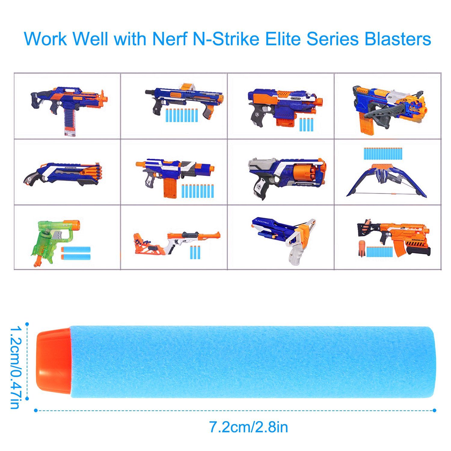 200-Pieces: Compatible Darts Refill for Nerf N-Strike Elite Series Toys & Games - DailySale