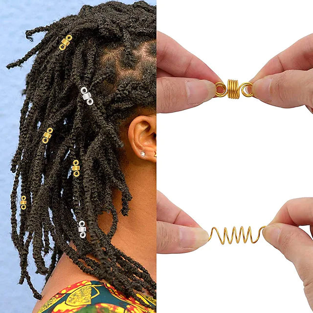 200-Pieces: Loc Hair Jewelry for Women Braids and Dreadlocks Women's Shoes & Accessories - DailySale