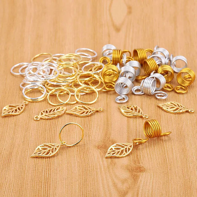 200-Pieces: Loc Hair Jewelry for Women Braids and Dreadlocks Women's Shoes & Accessories - DailySale