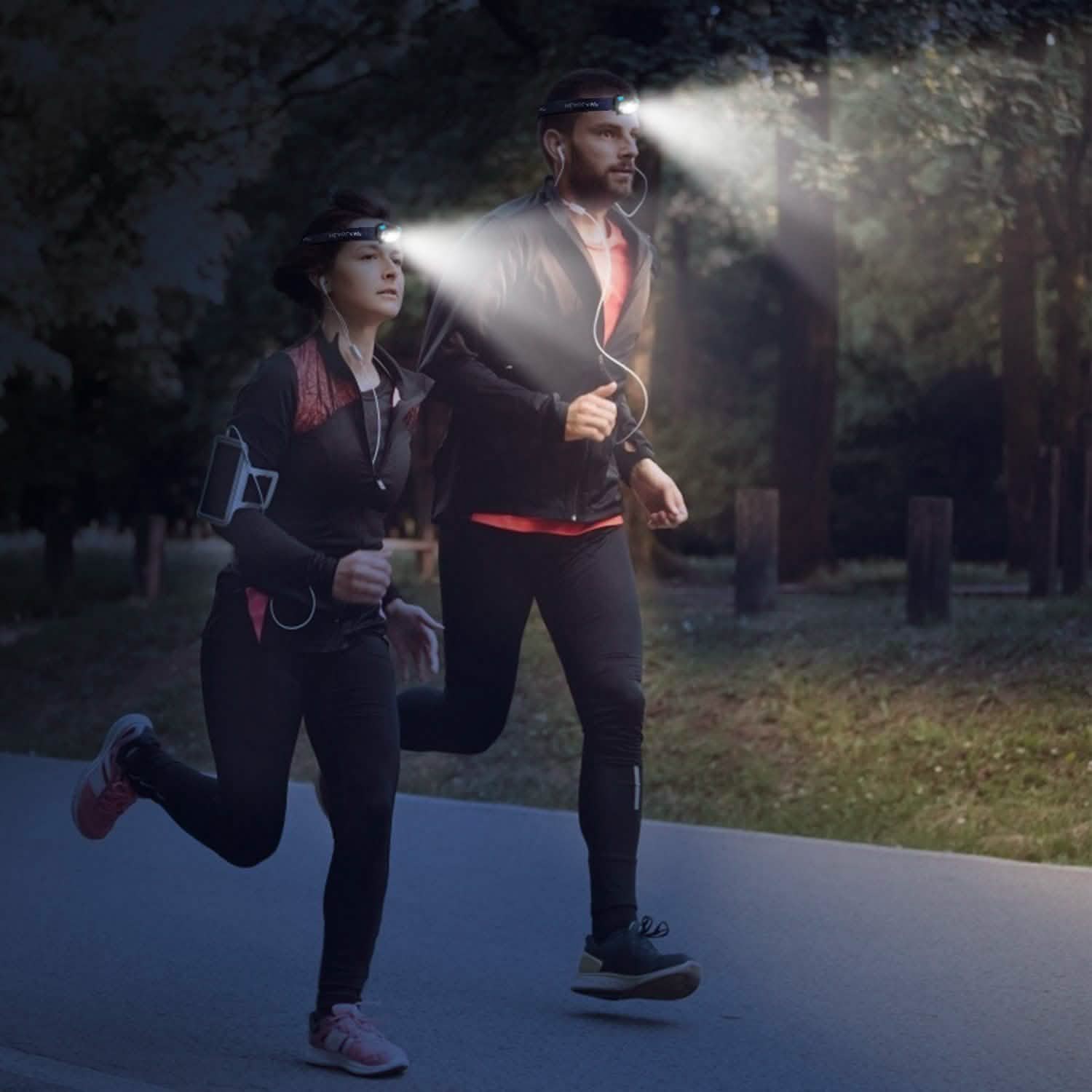 20000LM LED Headlamp USB Rechargeable Wave Motion Sensor Headlight Sports & Outdoors - DailySale