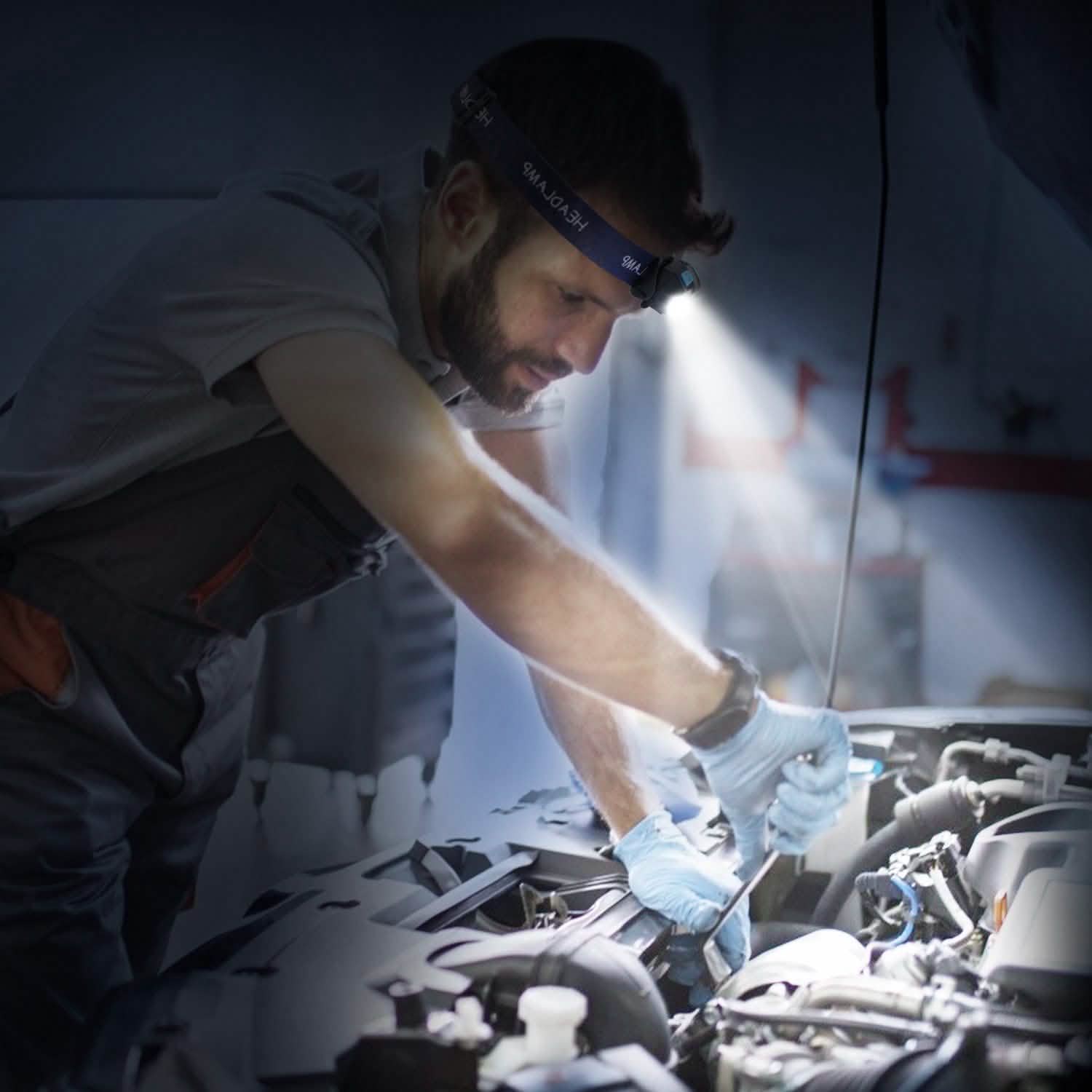 20000LM LED Headlamp USB Rechargeable Wave Motion Sensor Headlight Sports & Outdoors - DailySale