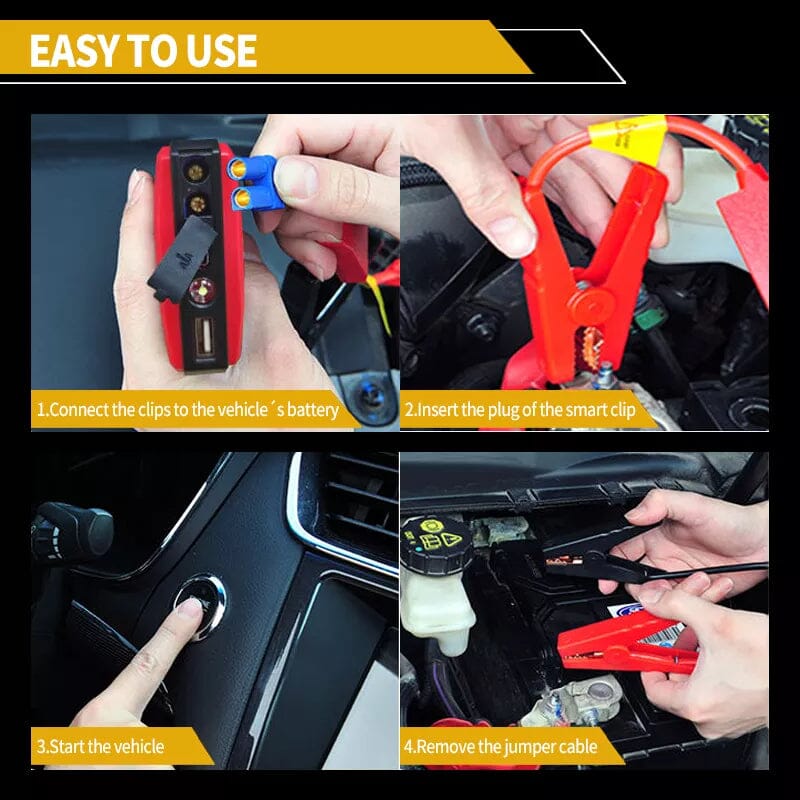 20000mah Car Jump Starter Portable Car Battery Booster Charger Automotive - DailySale
