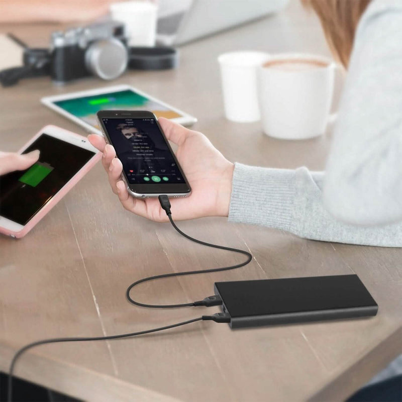 20000mAh Power Bank Portable External Battery Pack with Dual USB Output Ports Type C Micro USB Input Mobile Accessories - DailySale