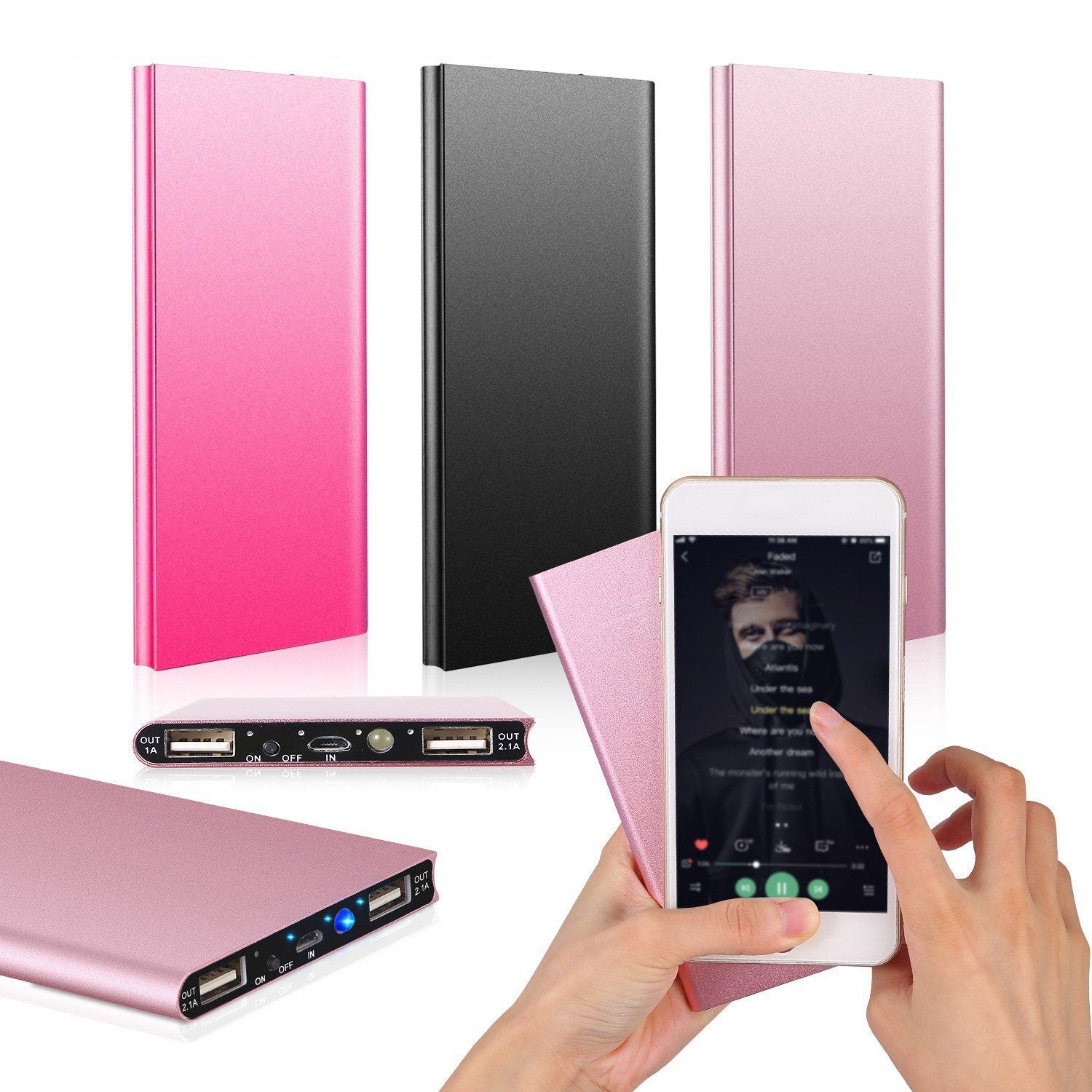 20000mAh Power Bank Ultra Thin External Battery Pack Mobile Accessories - DailySale