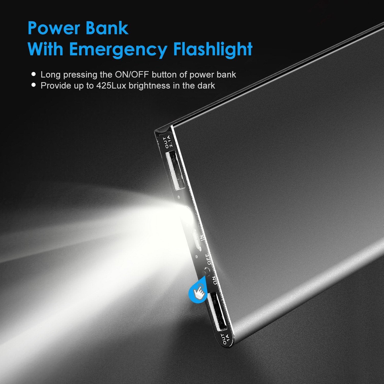 20000mAh Power Bank Ultra Thin External Battery Pack Mobile Accessories - DailySale