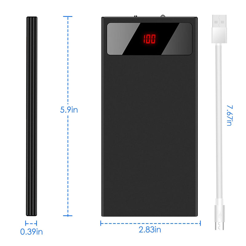 20,000mAh Power Bank Ultra-thin External Battery Pack Mobile Accessories - DailySale