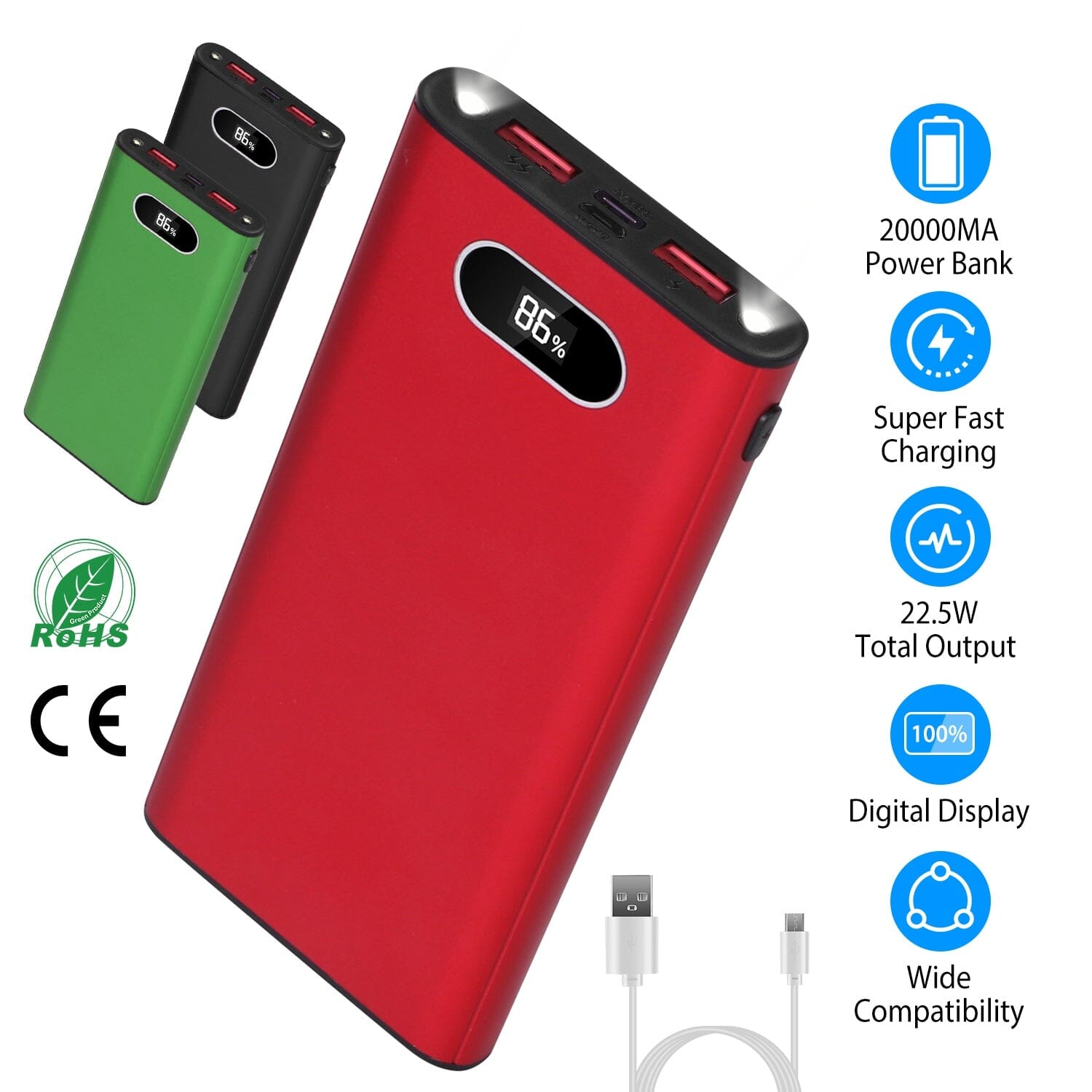 2000mAh Powerbank Portable Charger Mobile Accessories - DailySale