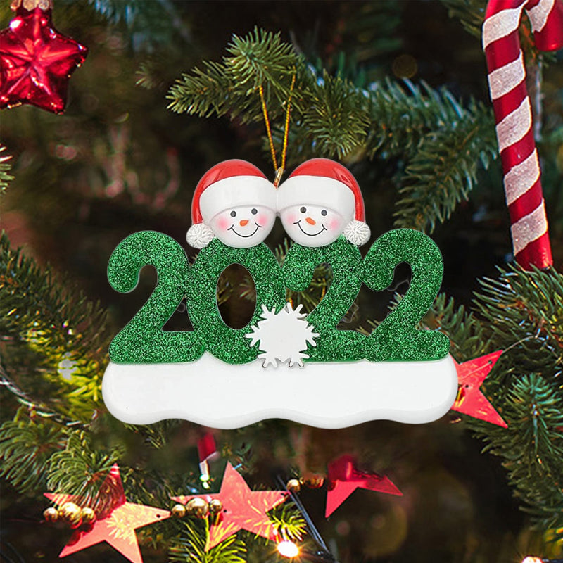 2022 Family Christmas Tree Ornament And Hanging Decorations Personalized Gifts For All Holiday Decor & Apparel Family of 2 - DailySale
