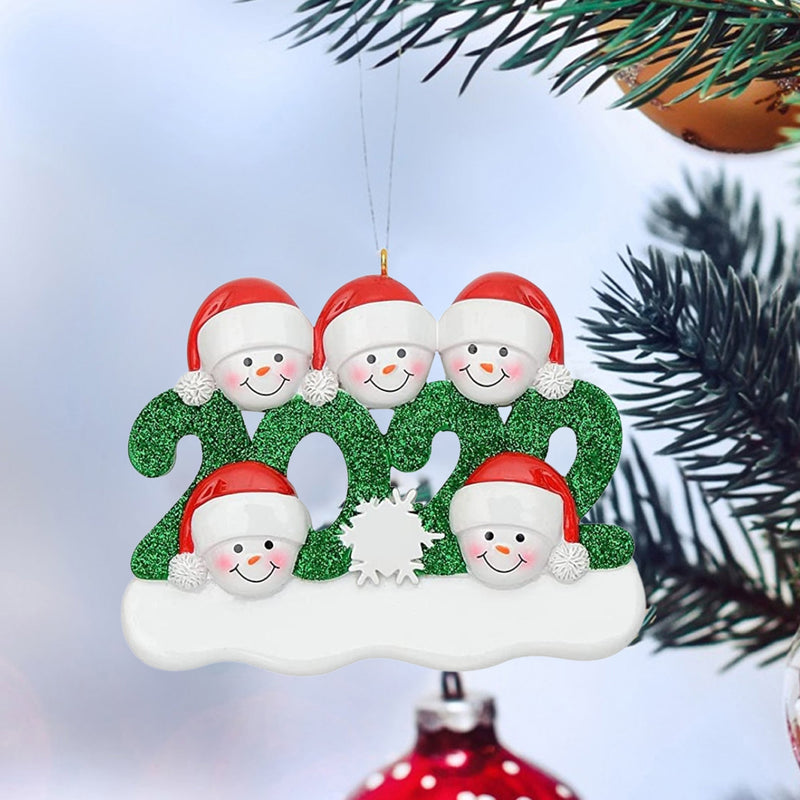 2022 Family Christmas Tree Ornament And Hanging Decorations Personalized Gifts For All Holiday Decor & Apparel Family of 5 - DailySale