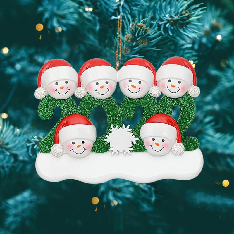 2022 Family Christmas Tree Ornament And Hanging Decorations Personalized Gifts For All Holiday Decor & Apparel Family of 6 - DailySale