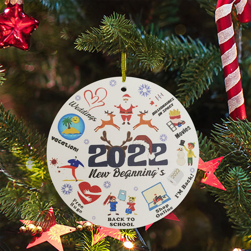 2022 Keepsake Christmas Tree Ornament and Hanging Decorations Holiday Decor & Apparel New Beginning - DailySale
