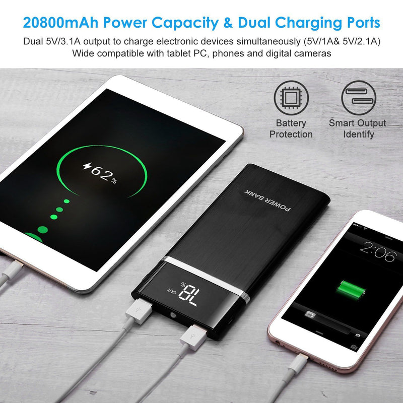 20800mAh Power Bank 76.96W External Battery Pack Mobile Accessories - DailySale