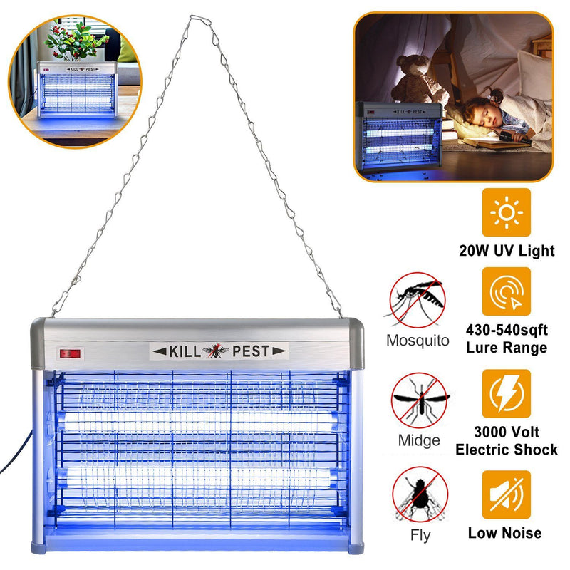 20W Electric Fly Bug Zapper Mosquito Insect Killer Pest Control - DailySale