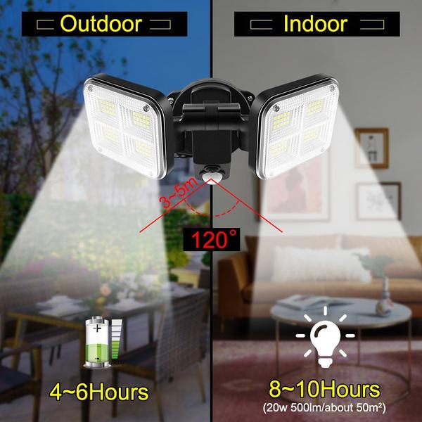 20W Super Bright Solar Lights 120 LED IP65 Waterproof Outdoor Lighting - DailySale