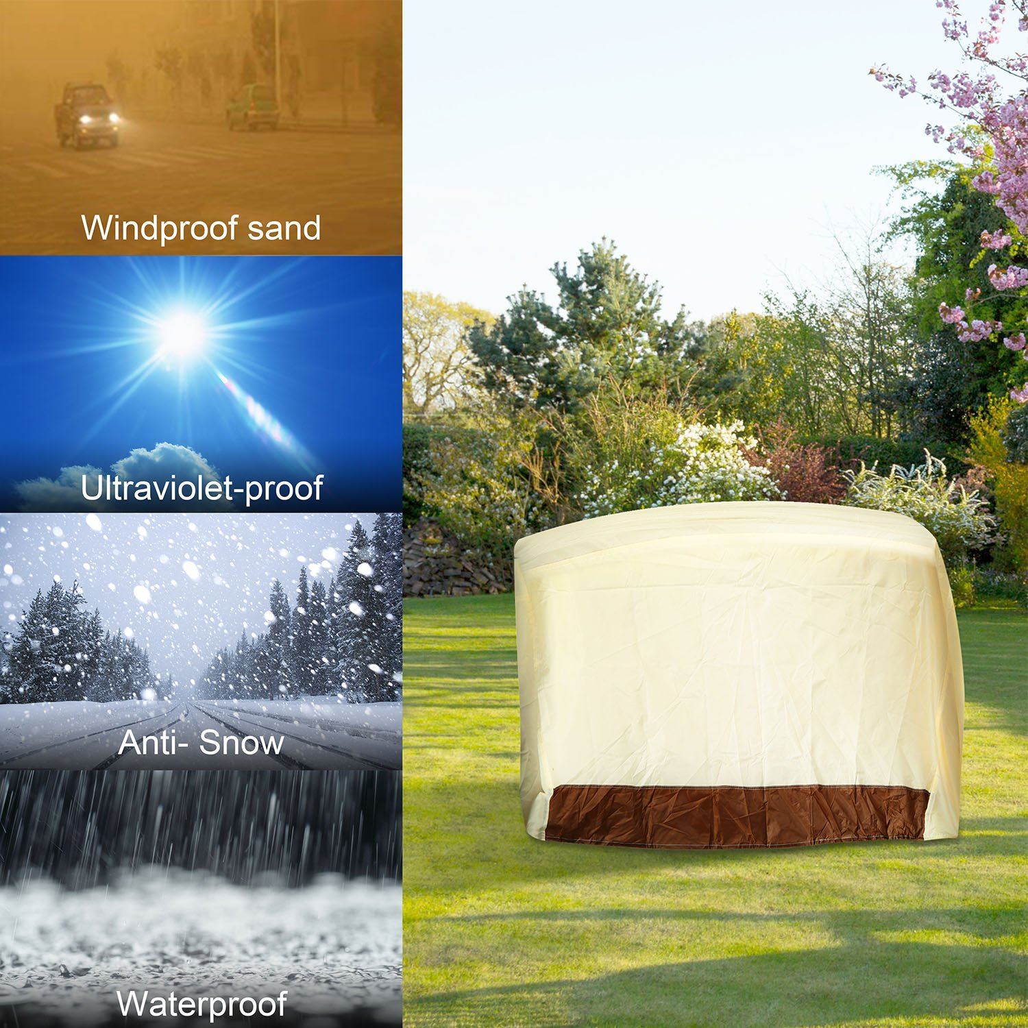 210D Waterproof Outdoor BBQ Grill Cover Garden & Patio - DailySale