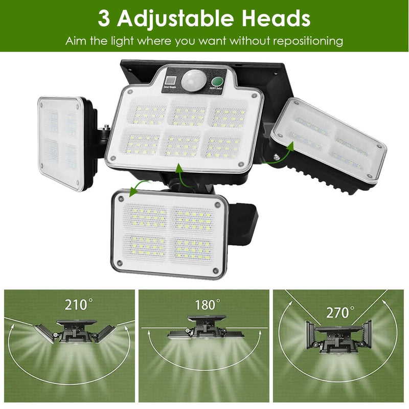 216 LEDs Solar Outdoor Light Motion Sensor Security Wireless Lamp Outdoor Lighting - DailySale