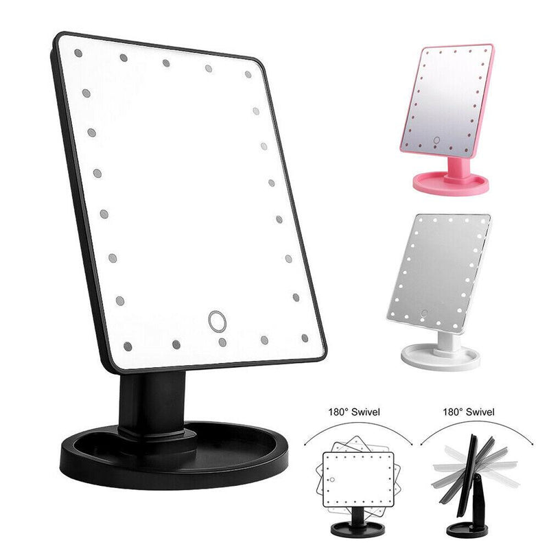 22 LED Touch Screen Desktop Stand Mirror Beauty & Personal Care - DailySale