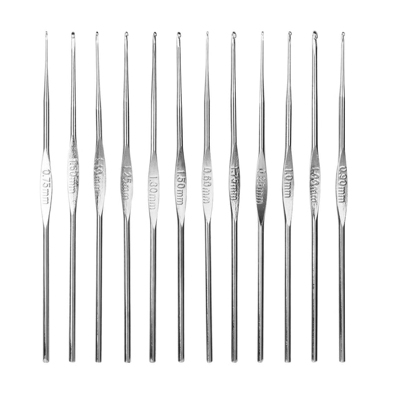 22-Piece: Aluminum Multi-Color Crochet Hook Needles Art & Craft Supplies - DailySale