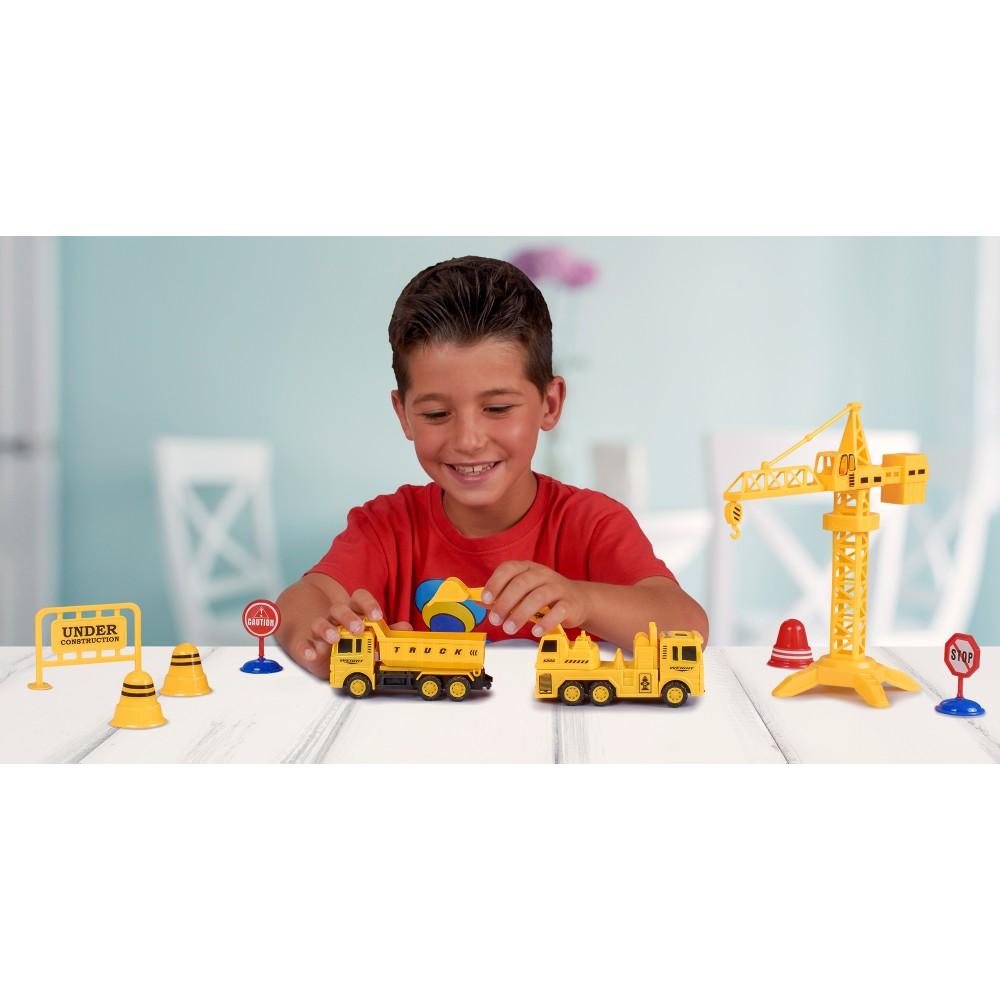 22-Piece: Construction Trucks Toy Set Toys for Kids Toys & Games - DailySale