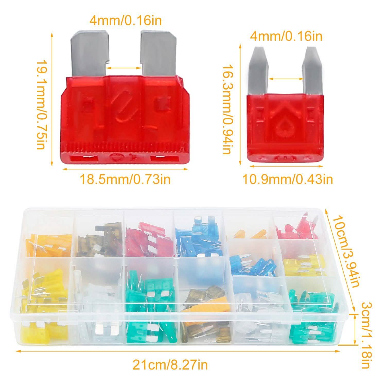 220-Piece: Car Blade Fuses Assortment Automotive - DailySale