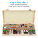 Open box display of a 228-Piece Rotary Dremel Accessory Tool Kit showing ease of storage and access of tools