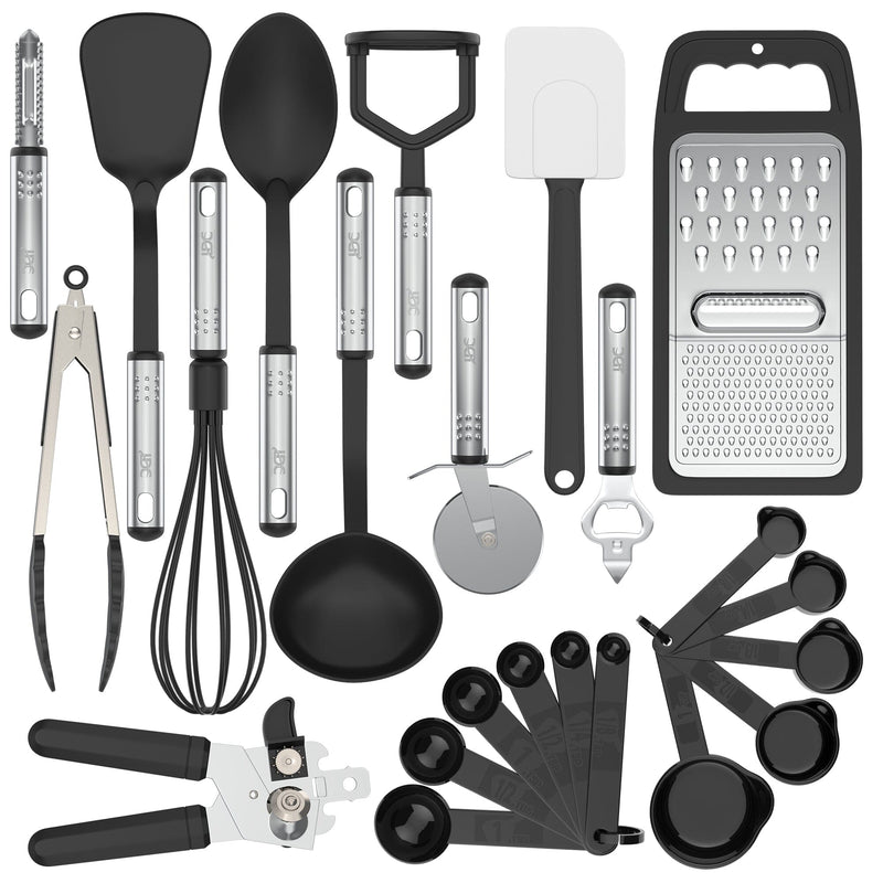 Maphyton Cooking Utensil Set, 11 PCS Stainless Steel Kitchen Utensil Set,  Nonstick Kitchen Gadgets Cookware Set with Spatula