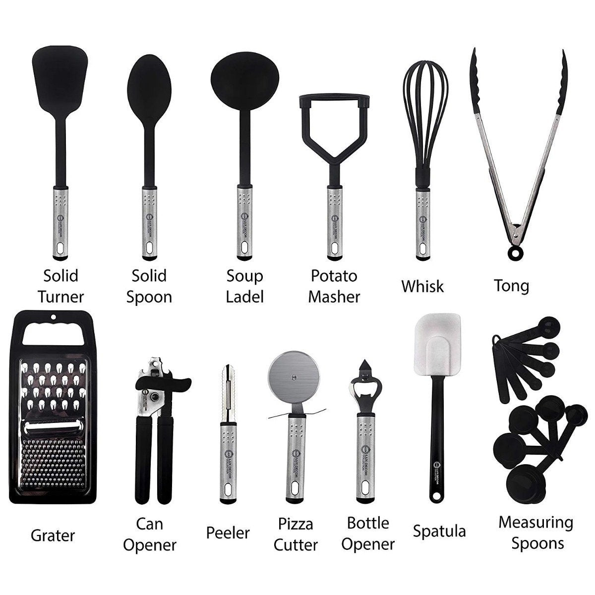 23-Piece Set: Nylon Cooking Utensils Set Kitchen Essentials - DailySale