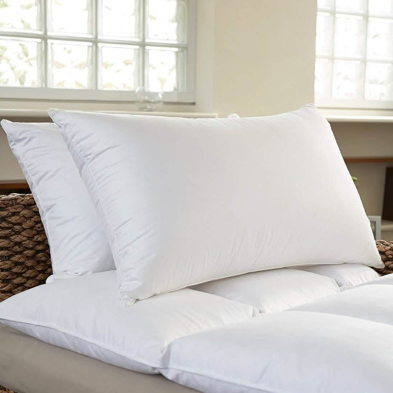 2-Pack: Beauty Sleep 100% Cotton-Covered Duck Feather Pillows - DailySale, Inc