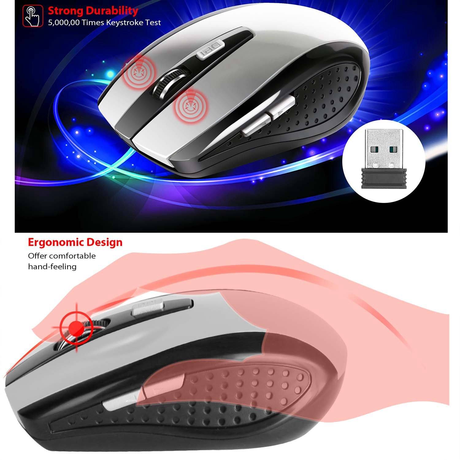 2.4 G Wireless Gaming Mouse Optical Computer Accessories - DailySale