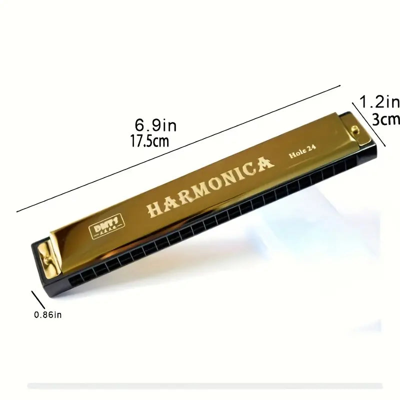 24 Hole Harmonica Mouth Metal Organ Everything Else - DailySale